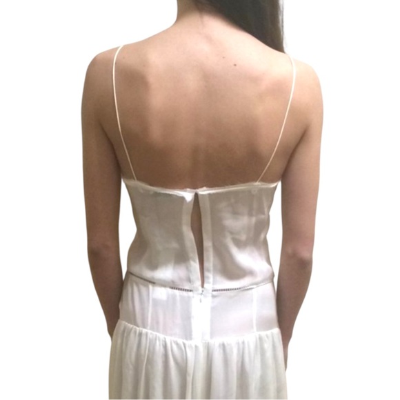 NWT TOME White 100% Silk Sleeveless Maxi Dress Runway Fall Winter 2013 - size 2 - Picture 13 of 16
